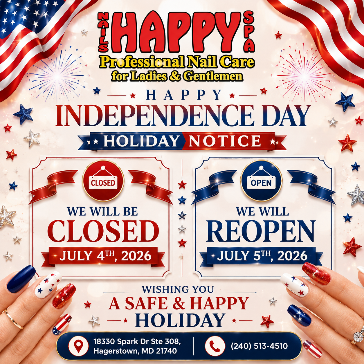 Happy Nails Spa in Hagerstown, MD