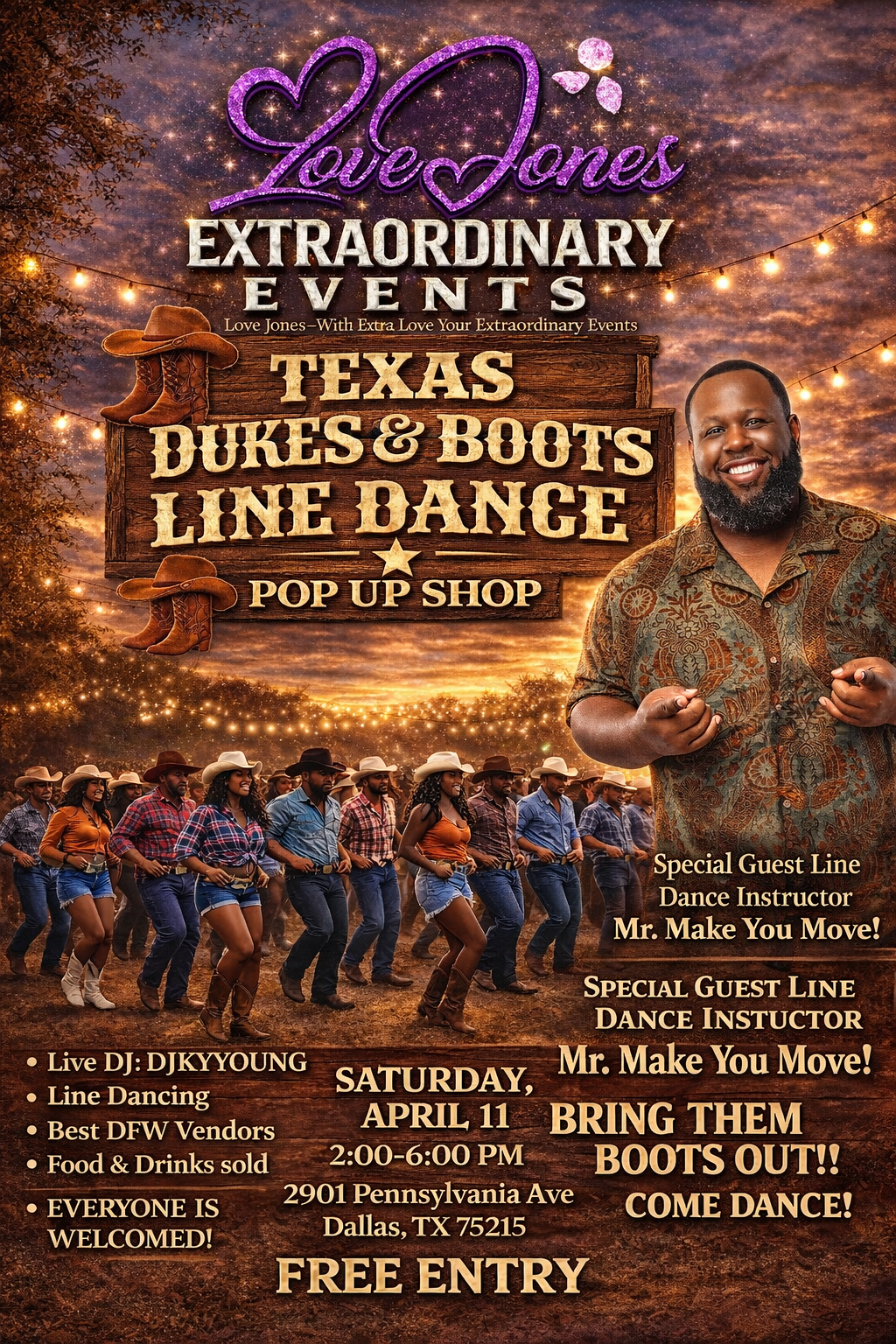 LoveJones EXTRAordinary Events in Grapevine, TX
