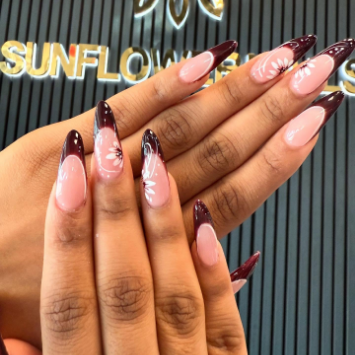 Sunflower nails in Greenville, SC (5)