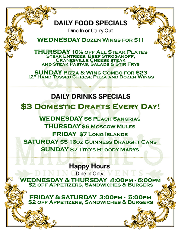 Madeline's Dining & Events in Cranesville, PA (3)