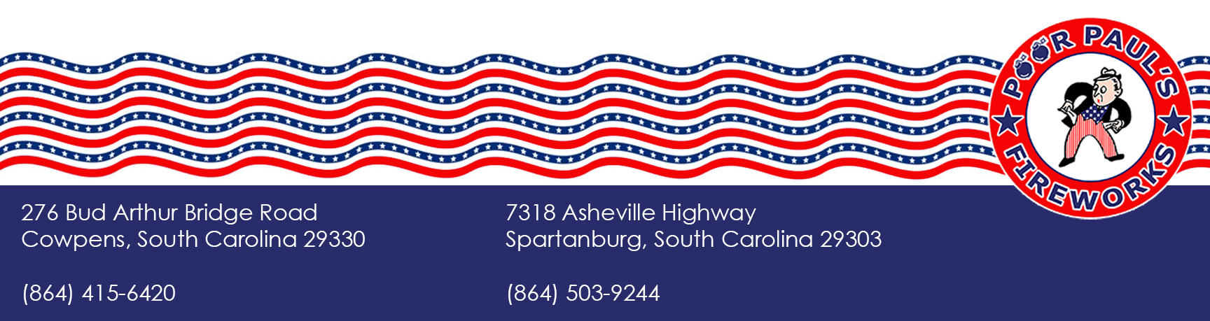 Poor Paul's Fireworks #2 COWPENS in Cowpens, SC