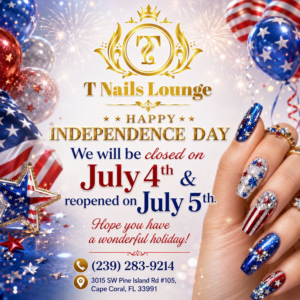 T Nails Lounge in Cape Coral, FL