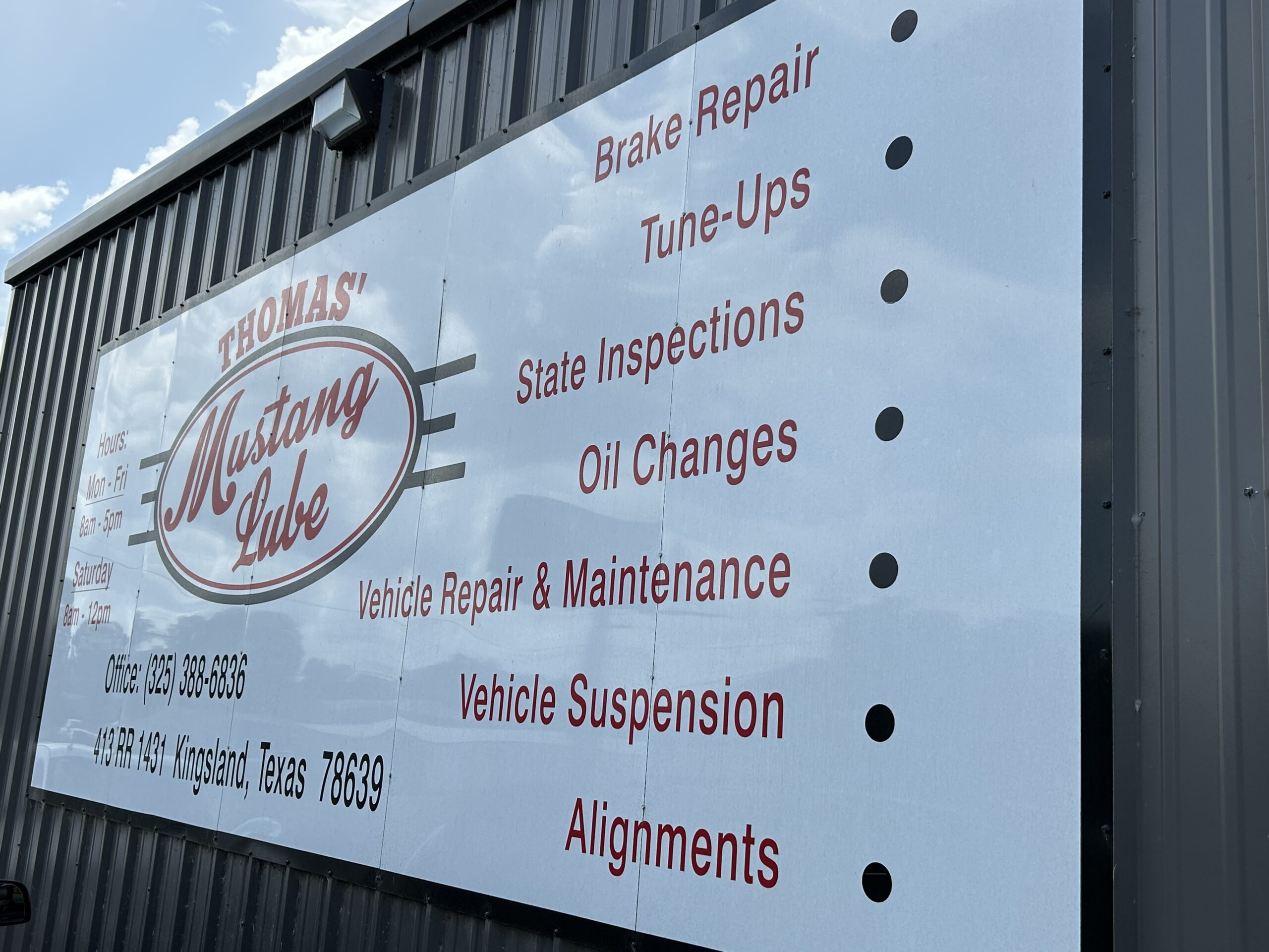 Thomas' Mustang Lube & Auto Repair in Kingsland, TX (2)