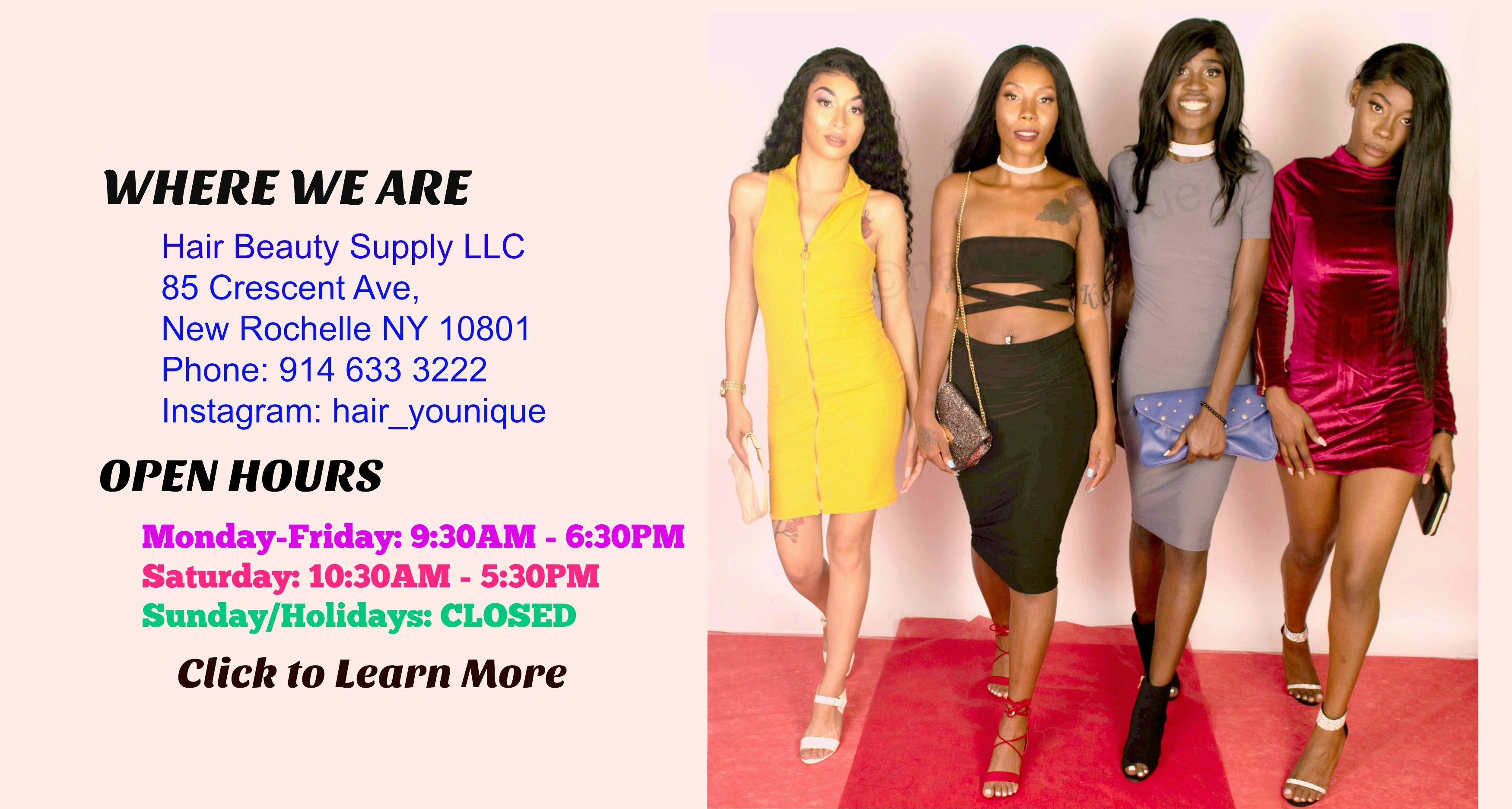 Virgin Remy Human Hair Extensions Shop(Bundles/Wigs/Closures/Frontals/Clip in/Tape in/Factory Direct Sale/Call Upon Coming) in New Rochelle, NY