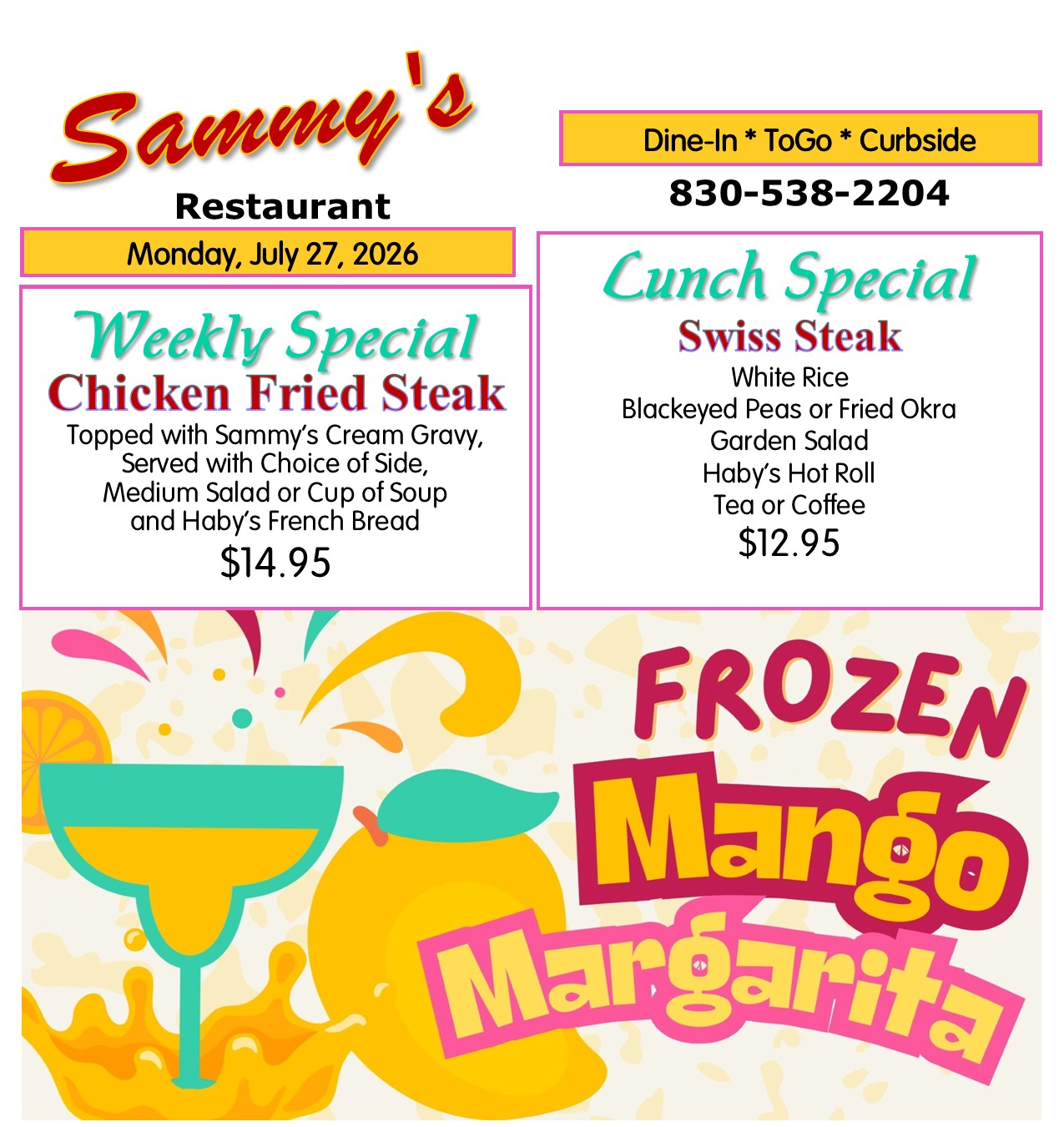 Sammy's Restaurant in Castroville, TX (2)
