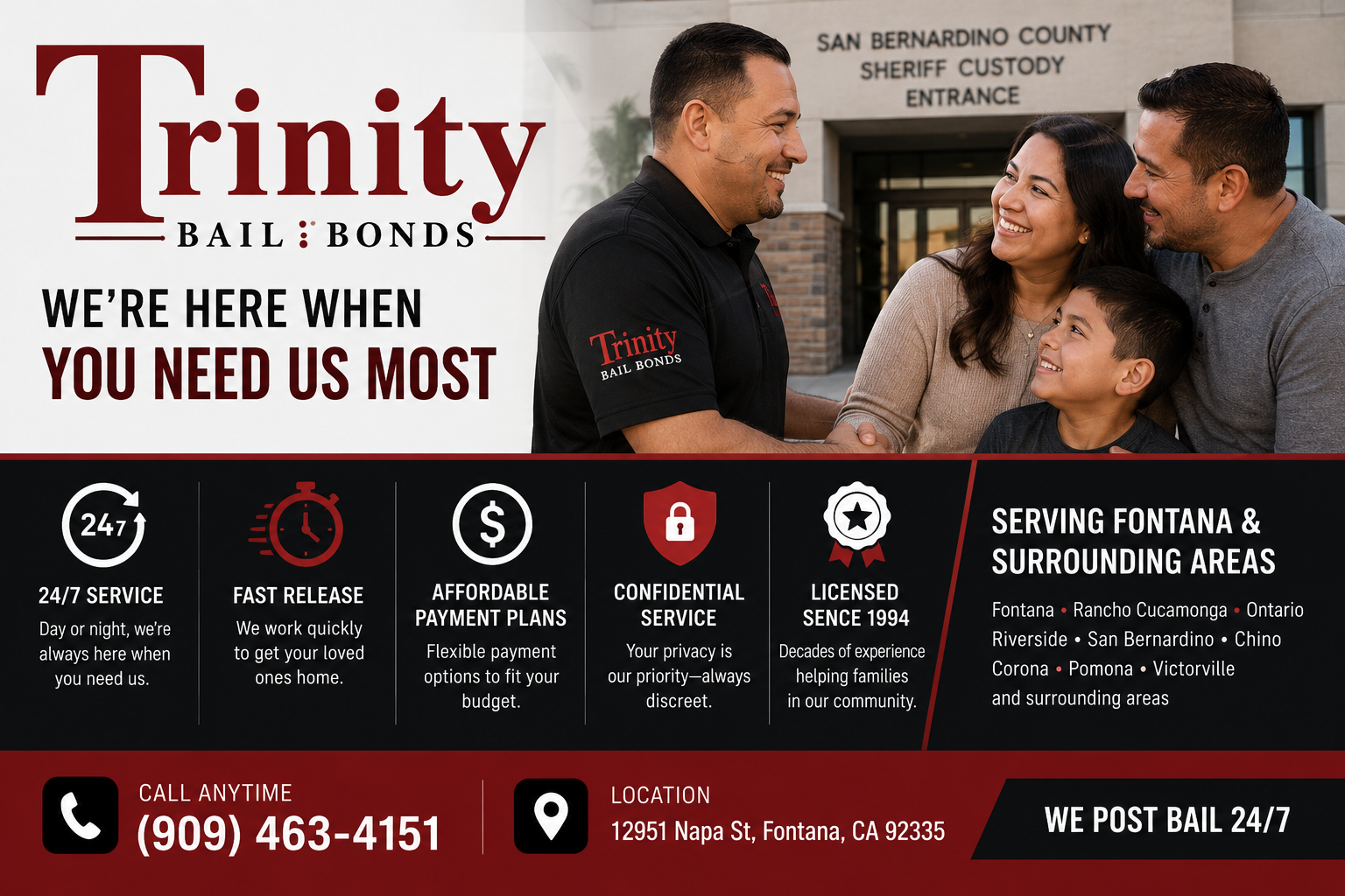 Trinity Bail Bonds - Fontana, CA in Fontana, CA