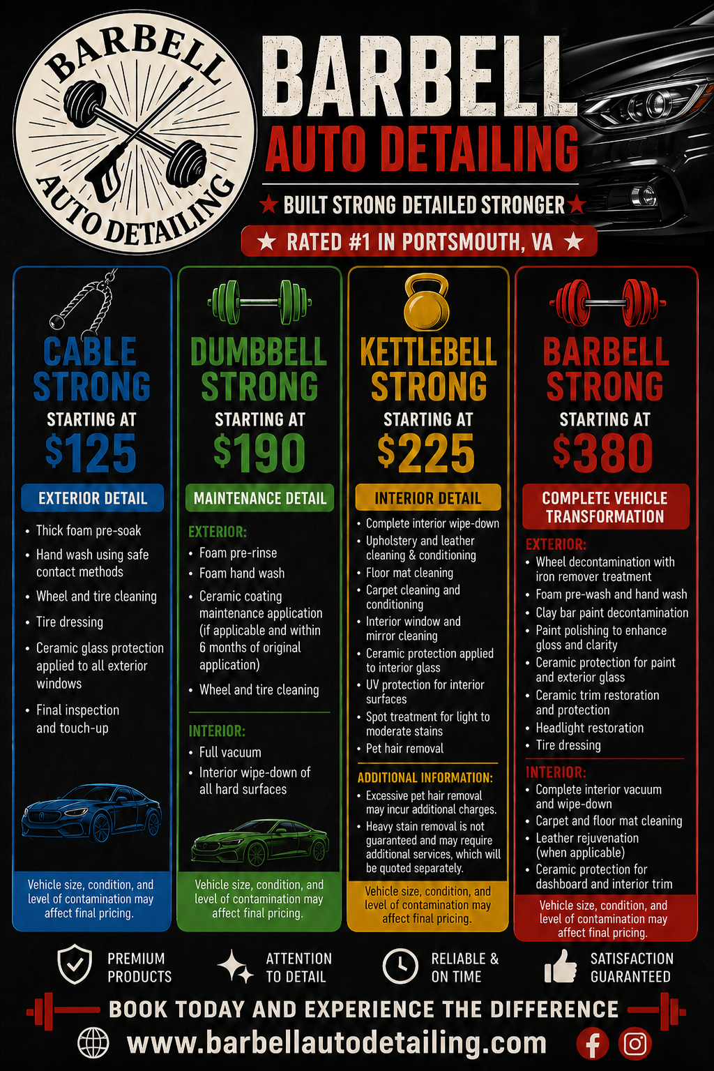 Barbell Auto Detailing LLC in Portsmouth, VA