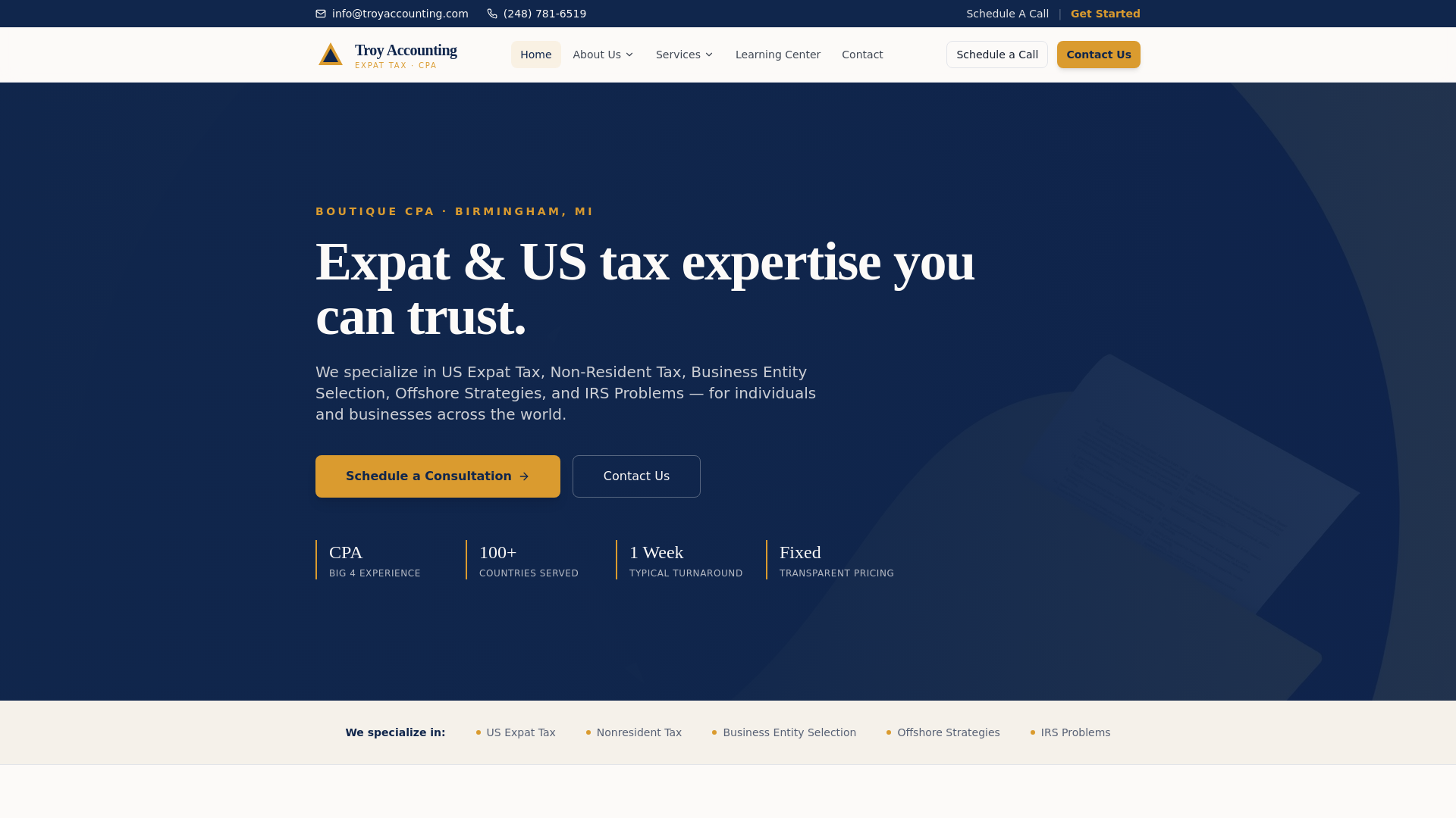 Troy Accounting in Birmingham, MI