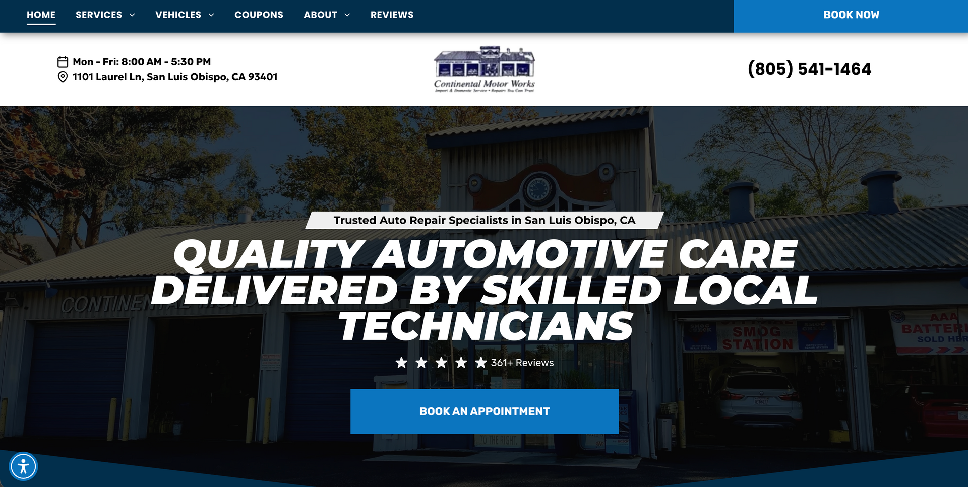 Continental Motor Works in San Luis Obispo, CA