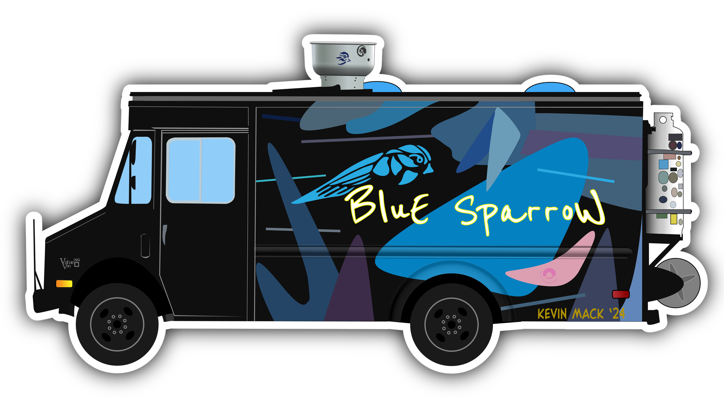 Blue Sparrow in Pittsburgh, PA (4)