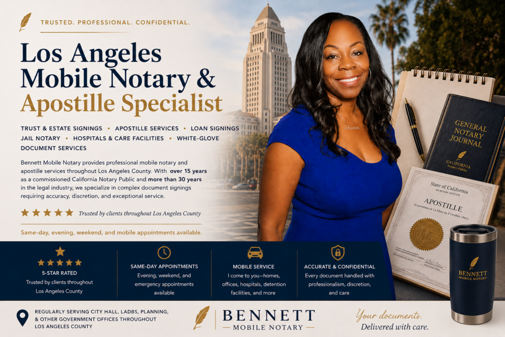 Bennett Mobile Notary & Apostille in Gardena, CA (2)