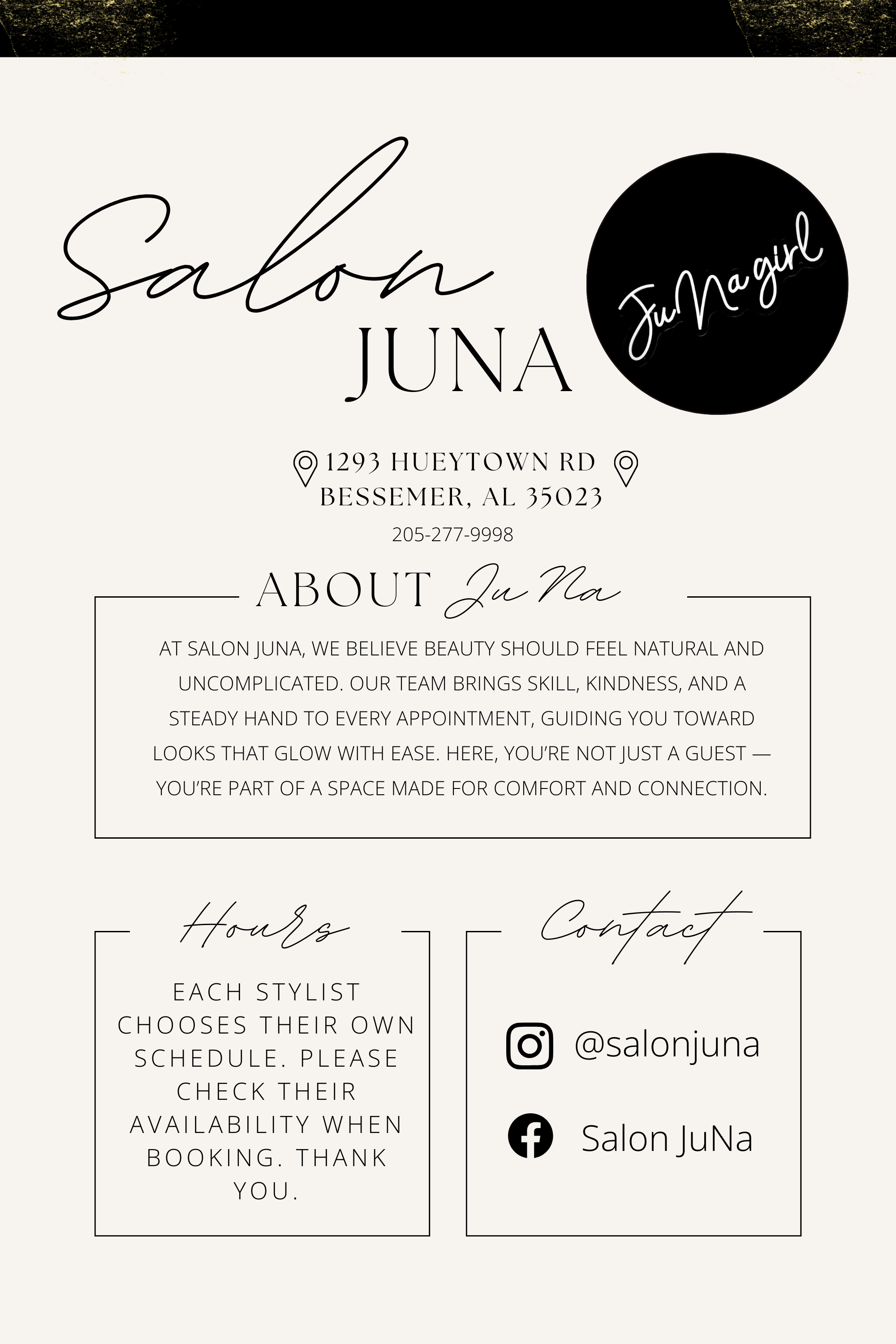 Salon JuNa in Bessemer, AL