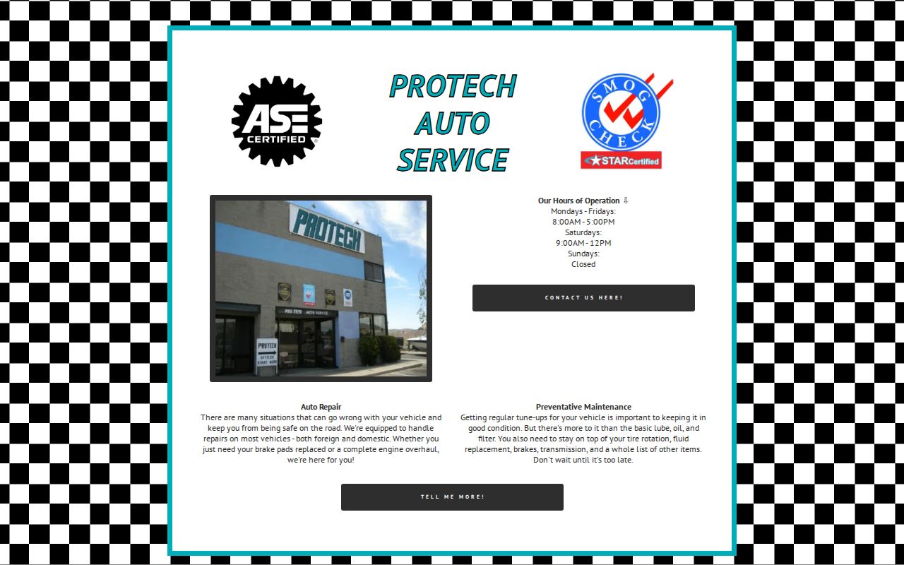 Protech Auto Service in Tehachapi, CA