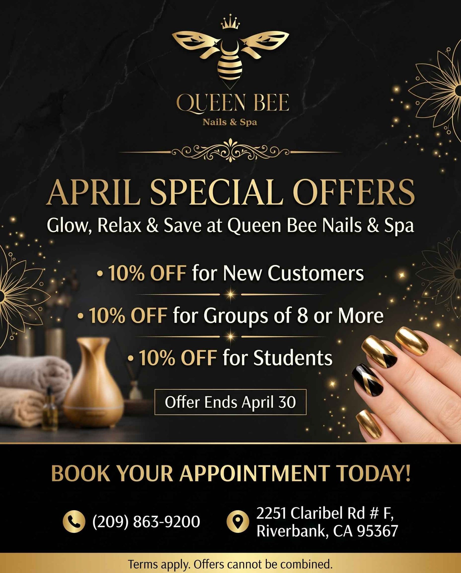 Queen Bee Nails Spa & Lash in Riverbank, CA