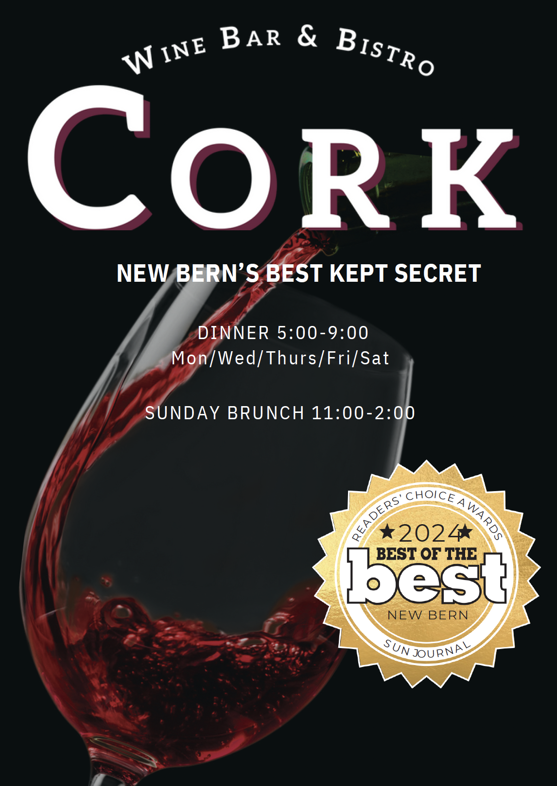 Cork Wine Bar & Bistro in New Bern, NC