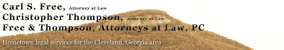 Carl S. Free, Attorney at Law, PC in Cleveland, GA (2)