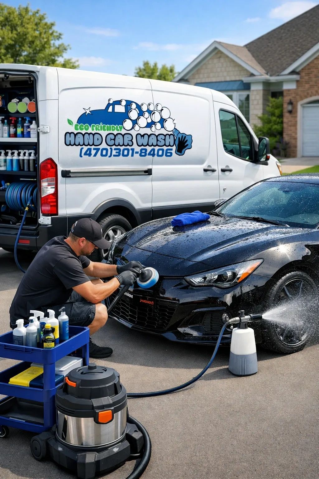 Mobile Auto Detail EcoFriendlycarWashing in Atlanta, GA