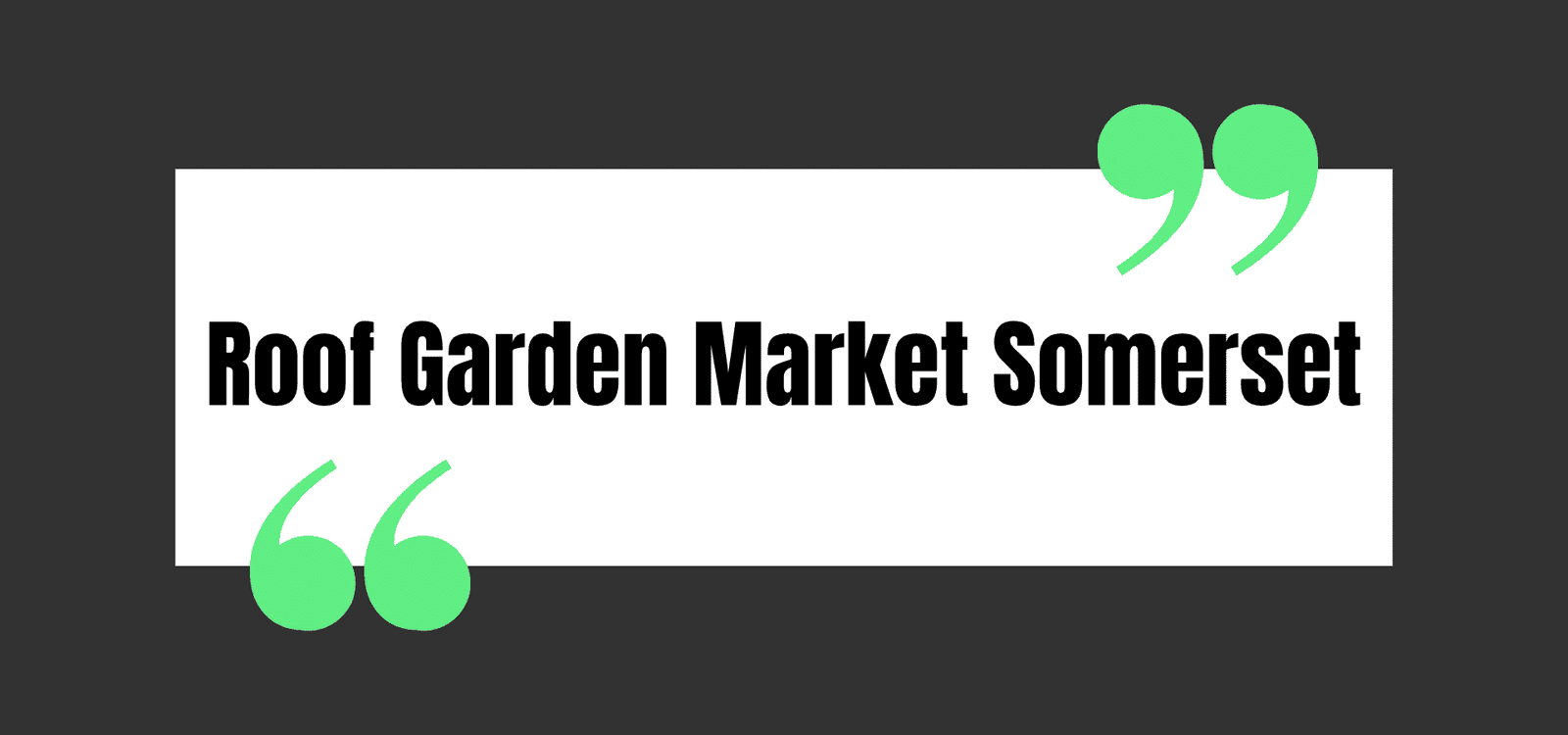 Roof Garden Market in Somerset, PA