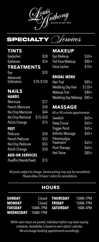 Louis Anthony Salon and Day Spa in Mt Prospect, IL (3)