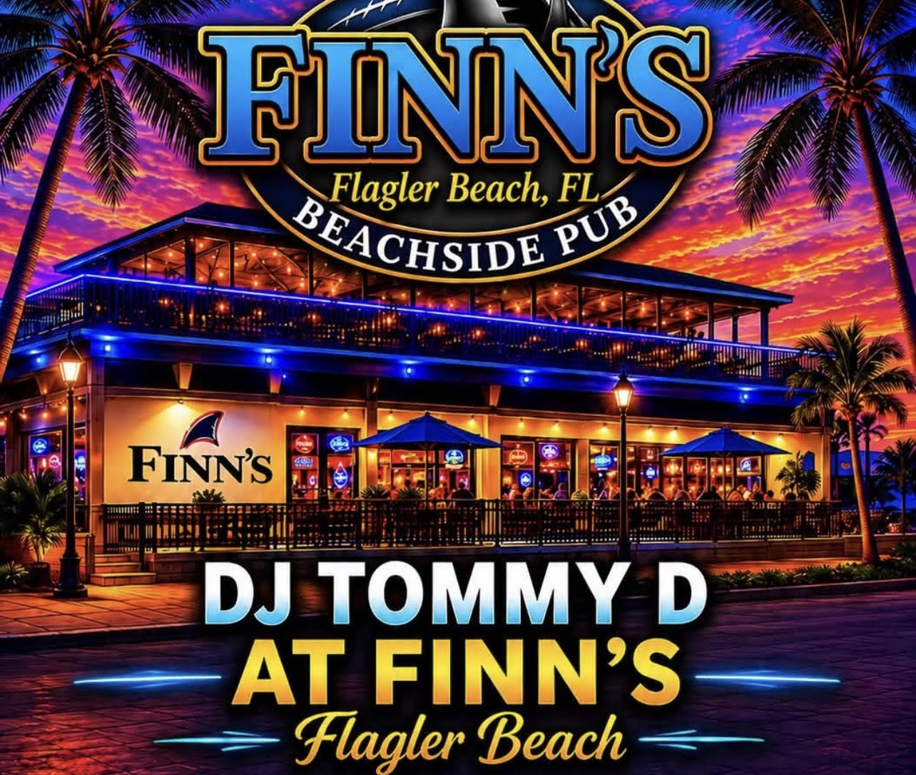 Finns Beachside Pub in Flagler Beach, FL