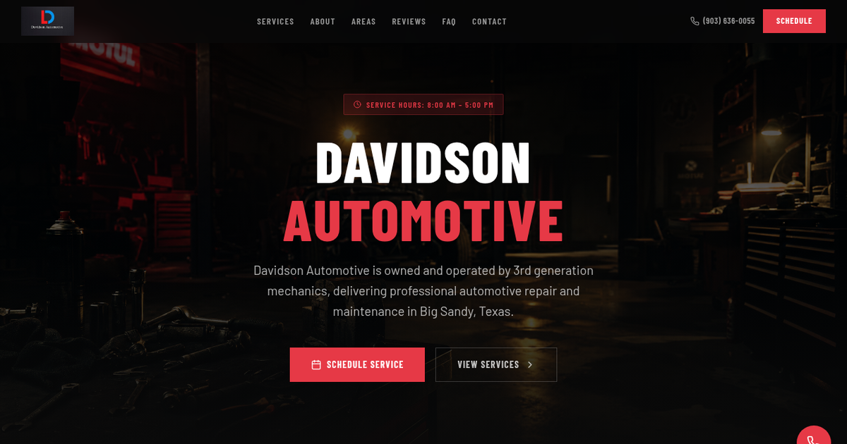 Davidson Automotive in Big Sandy, TX