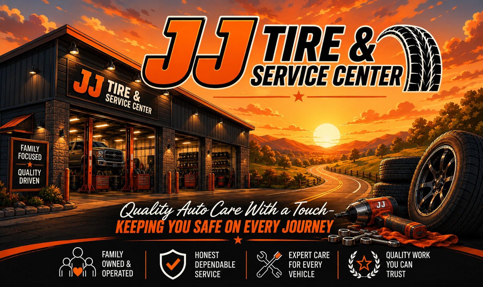 JJ Tires & Auto Service Center in Pottsville, PA
