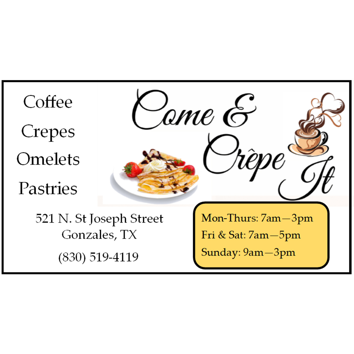 Come & Crepe It in Gonzales, TX (4)