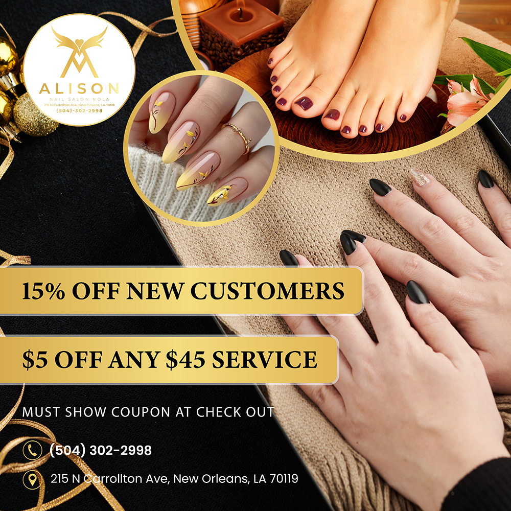Alison Nail Salon Nola (15% OFF New Customers) in New Orleans, LA