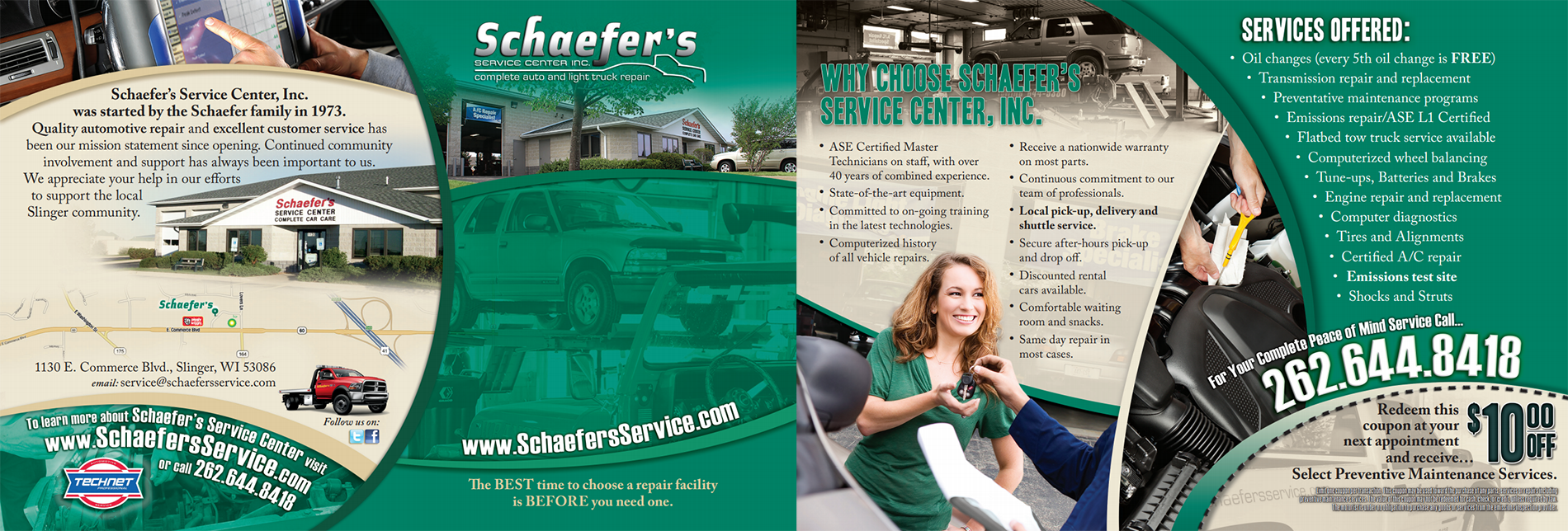 Schaefer's Service Center in Slinger, WI
