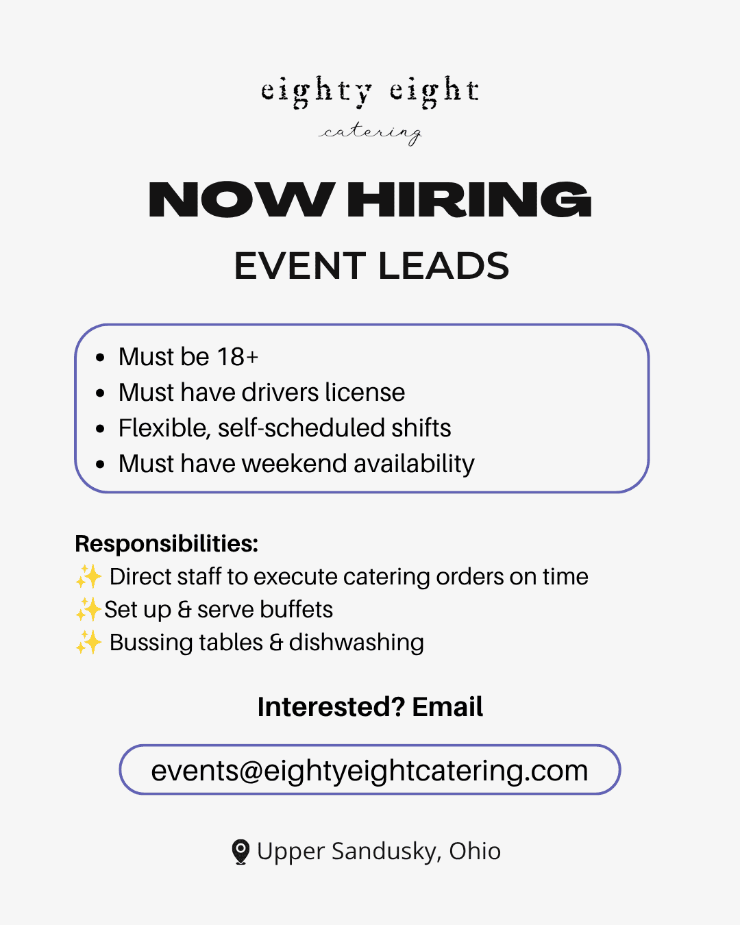 Eighty Eight Catering in Upper Sandusky, OH (4)