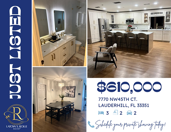 Sold by LaToya S. Rolle | REALTOR® in Cooper City, FL