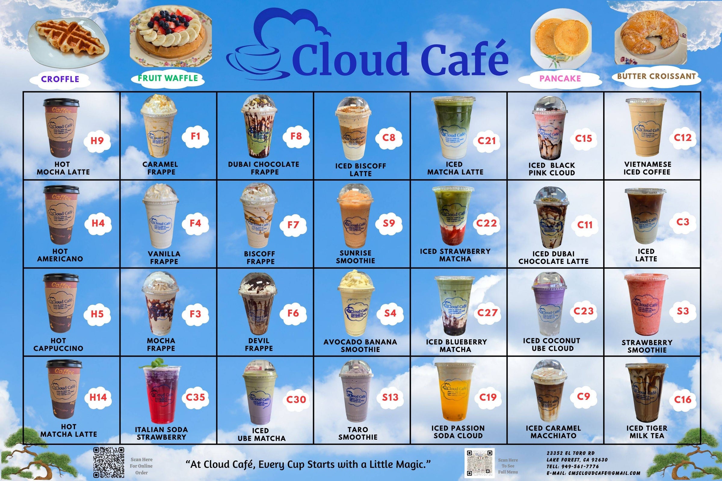 Cloud Cafe in Lake Forest, CA