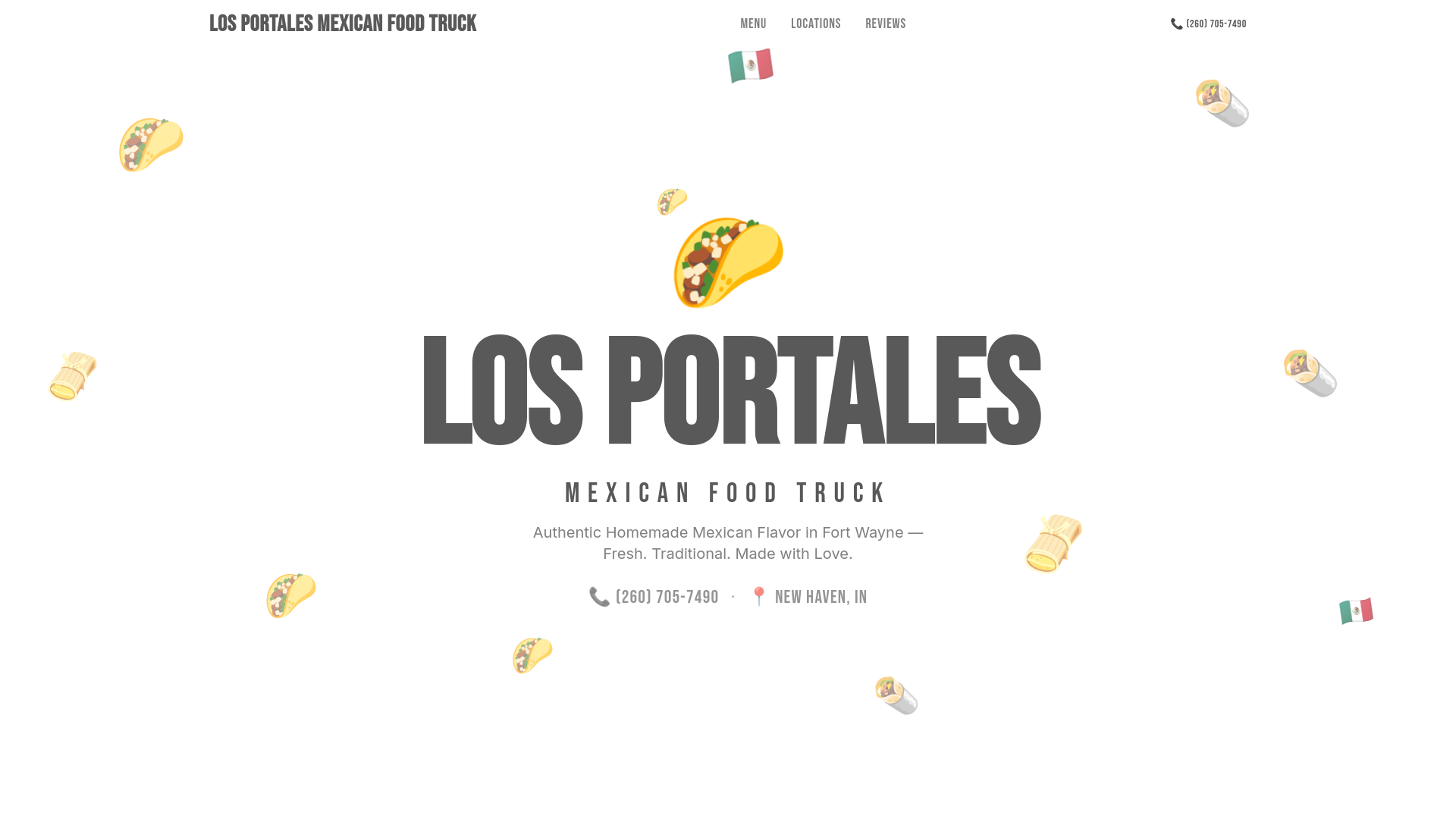 Los Portales Mexican Food Truck in New Haven, IN