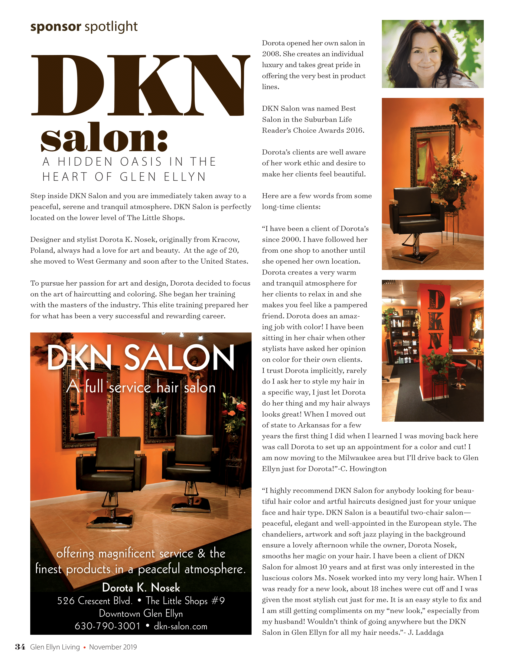 DKN Salon in Glen Ellyn, IL
