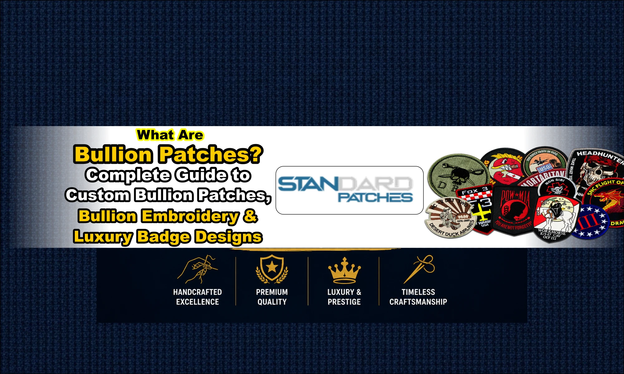 Standard Patches- Best Custom Patches(Embroidery Patches, Chenille Patches & PVC Patches) in Tracy, CA