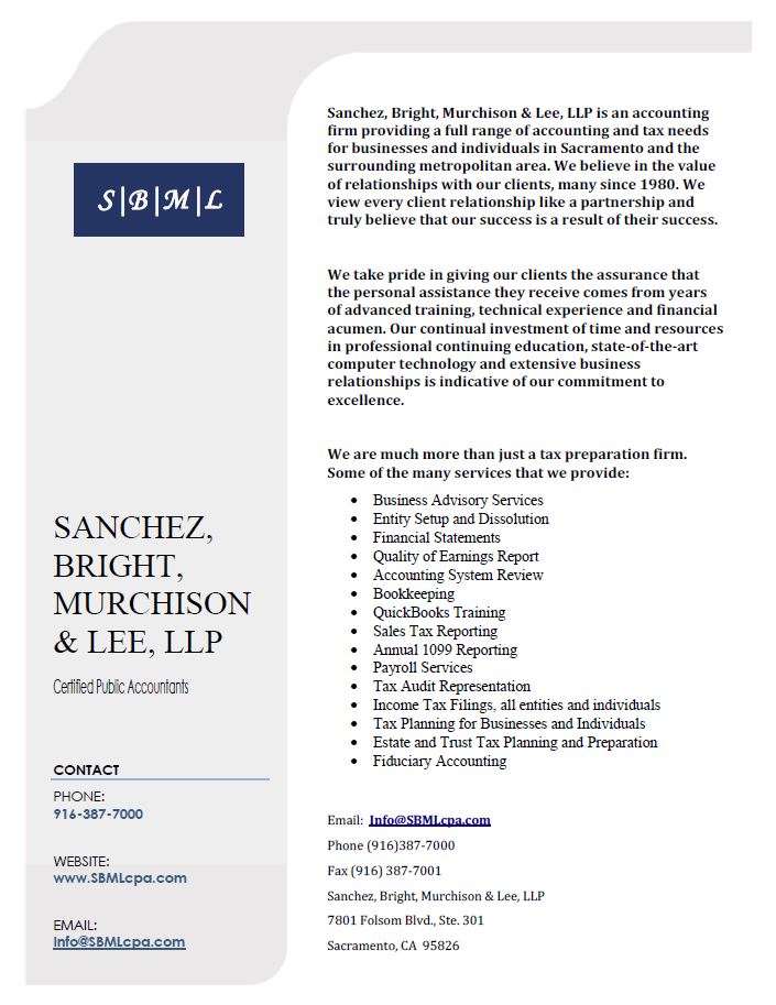 Goodell Porter Sanchez LLP: Bright Suzy H CPA in Sacramento, CA
