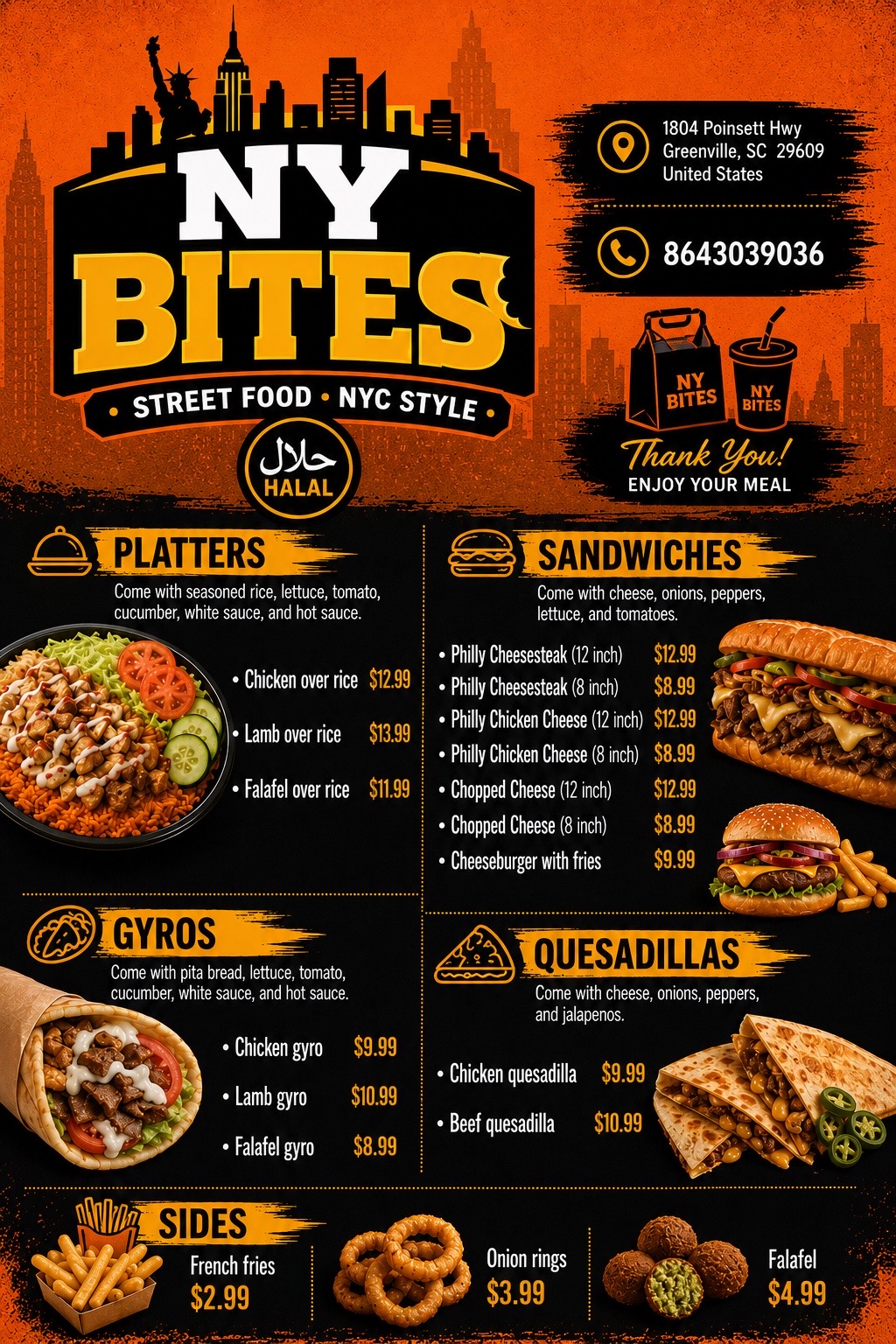 NY BITES LLC in Greenville, SC