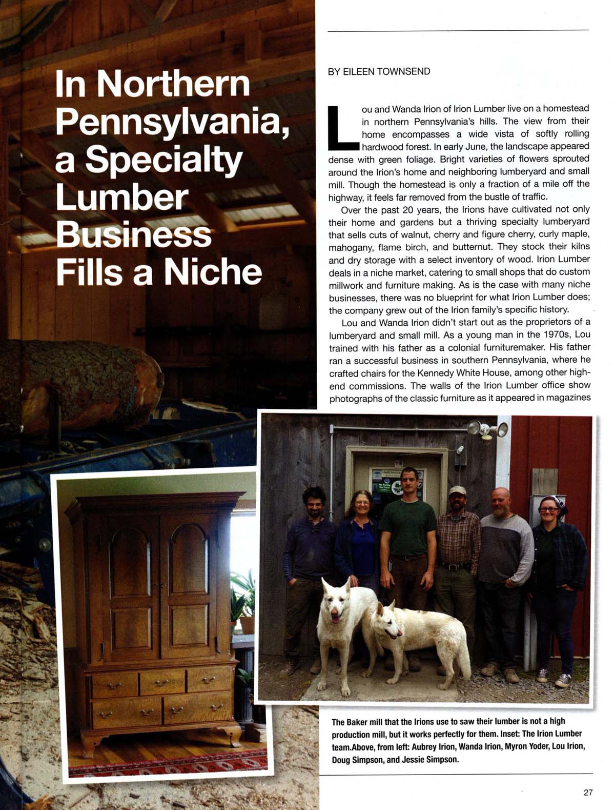 Irion Lumber Company in Wellsboro, PA