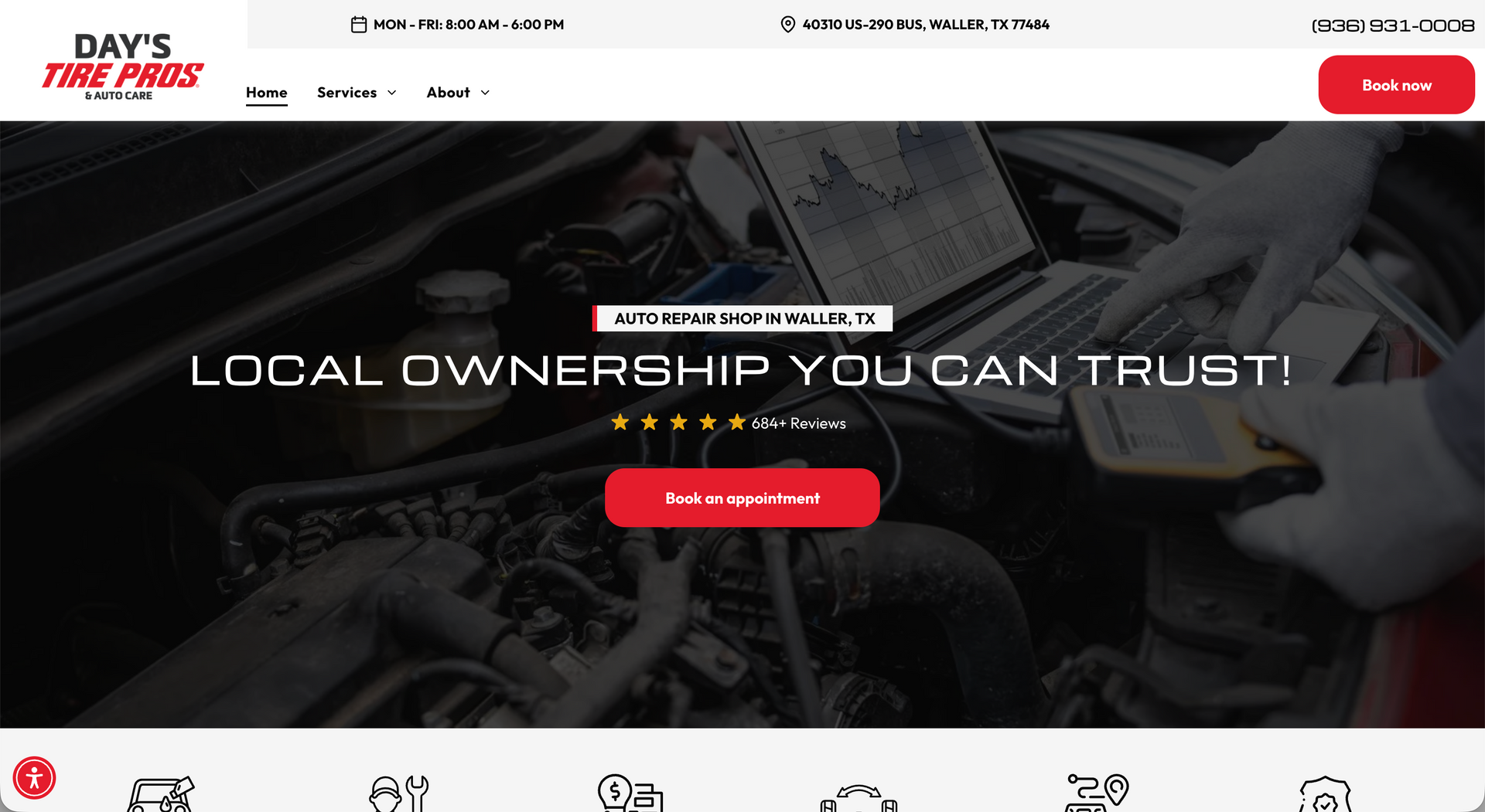 Day’s Tire Pros & Auto Care in Waller, TX