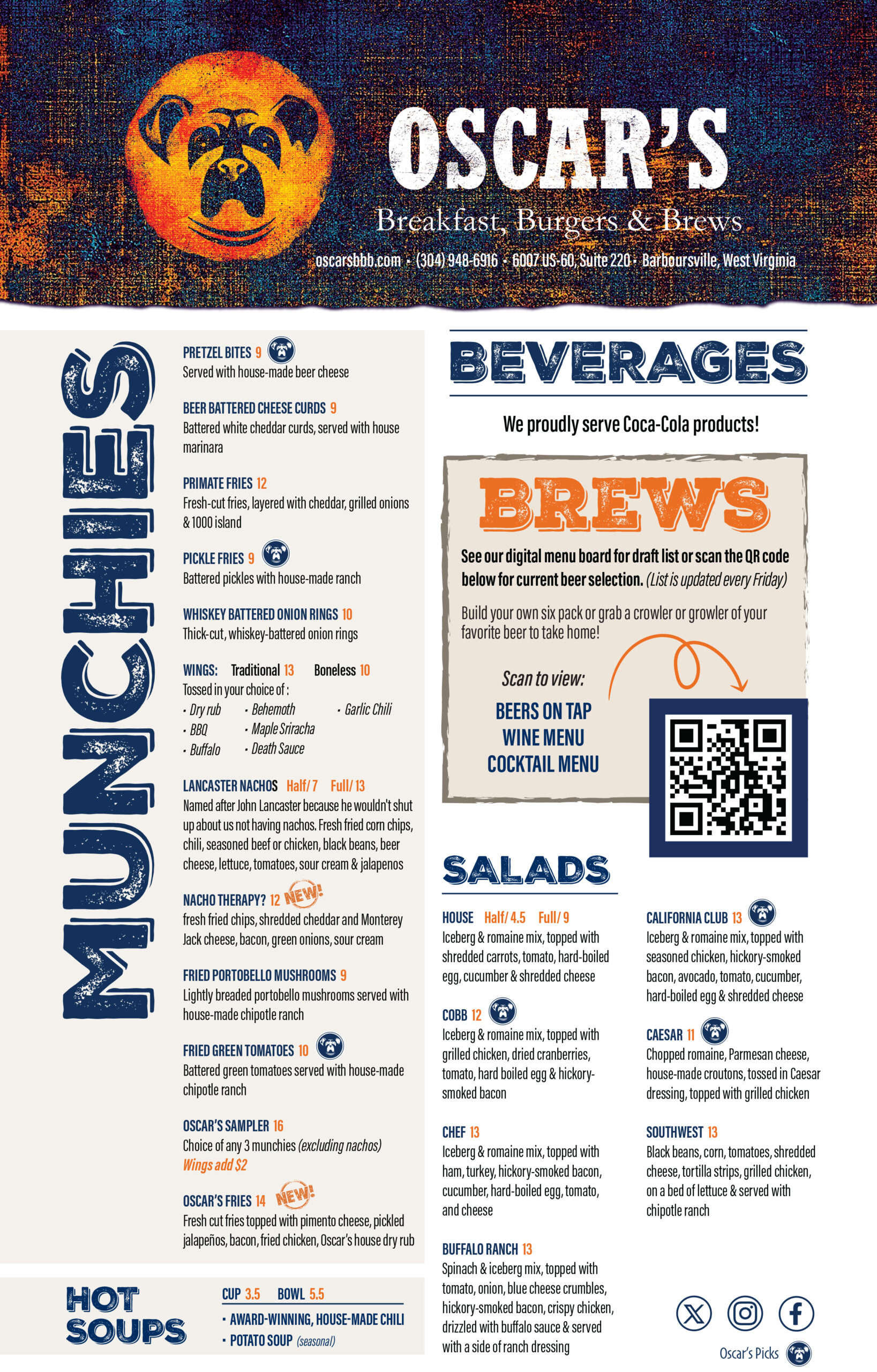 Oscar's Breakfast, Burgers & Brews in Barboursville, WV (3)
