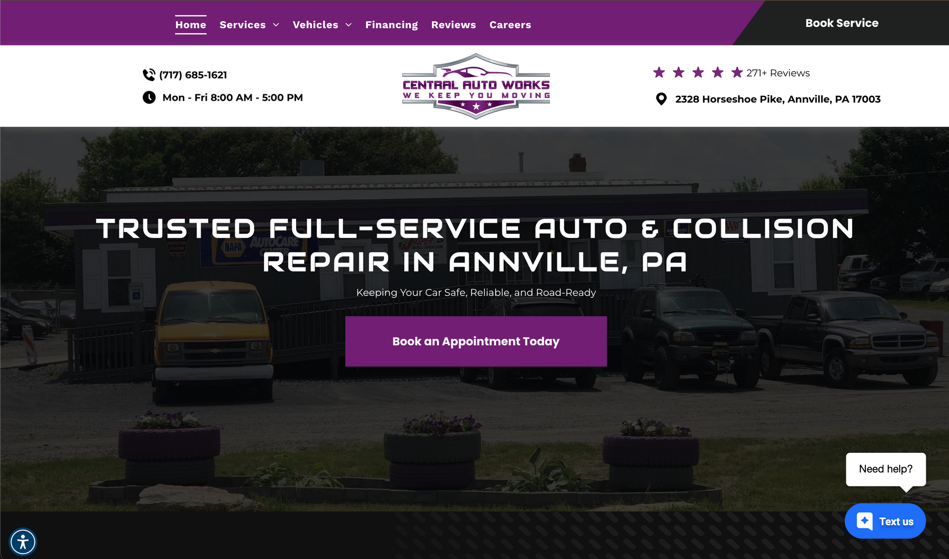 Central Auto Works in Annville, PA