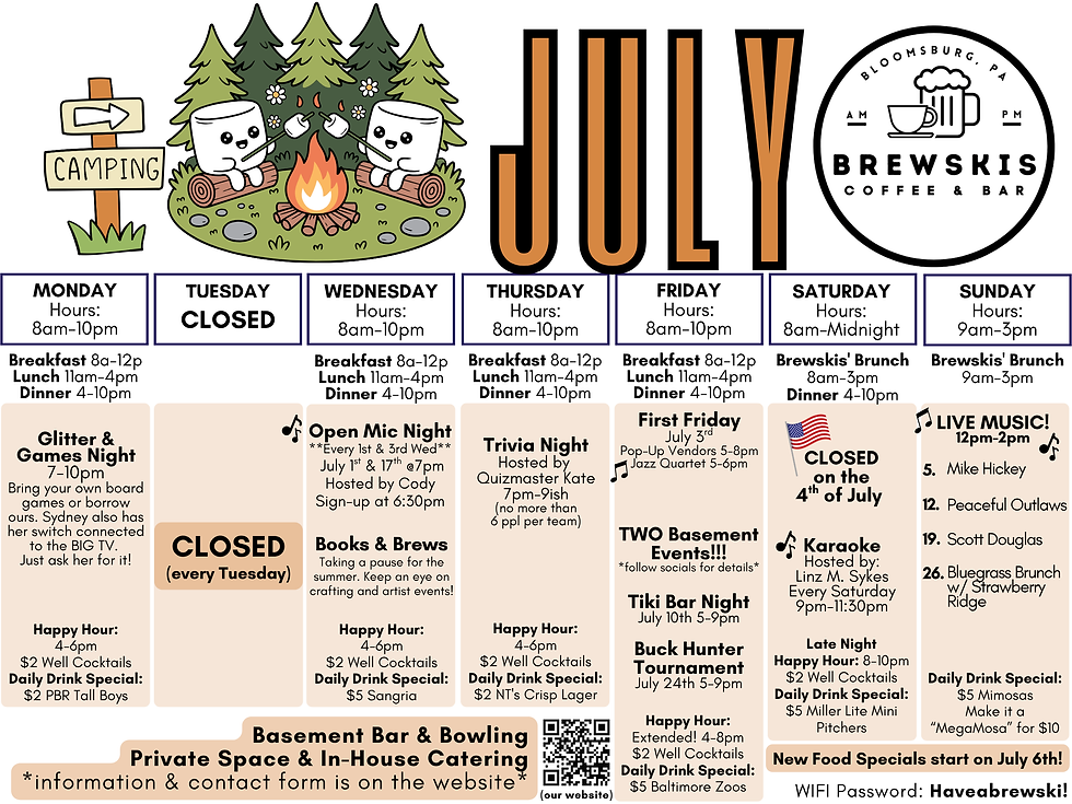 Brewskis Coffee & Bar in Bloomsburg, PA (2)