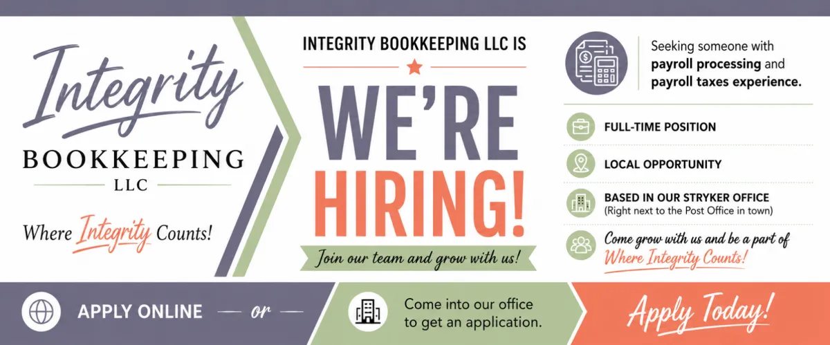 Integrity Bookkeeping, LLC in Stryker, OH (2)