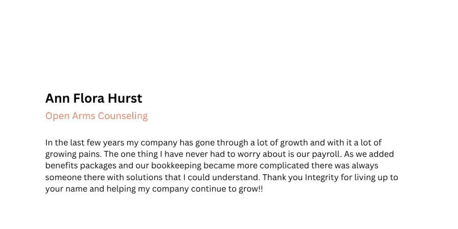 Integrity Bookkeeping, LLC in Stryker, OH (5)