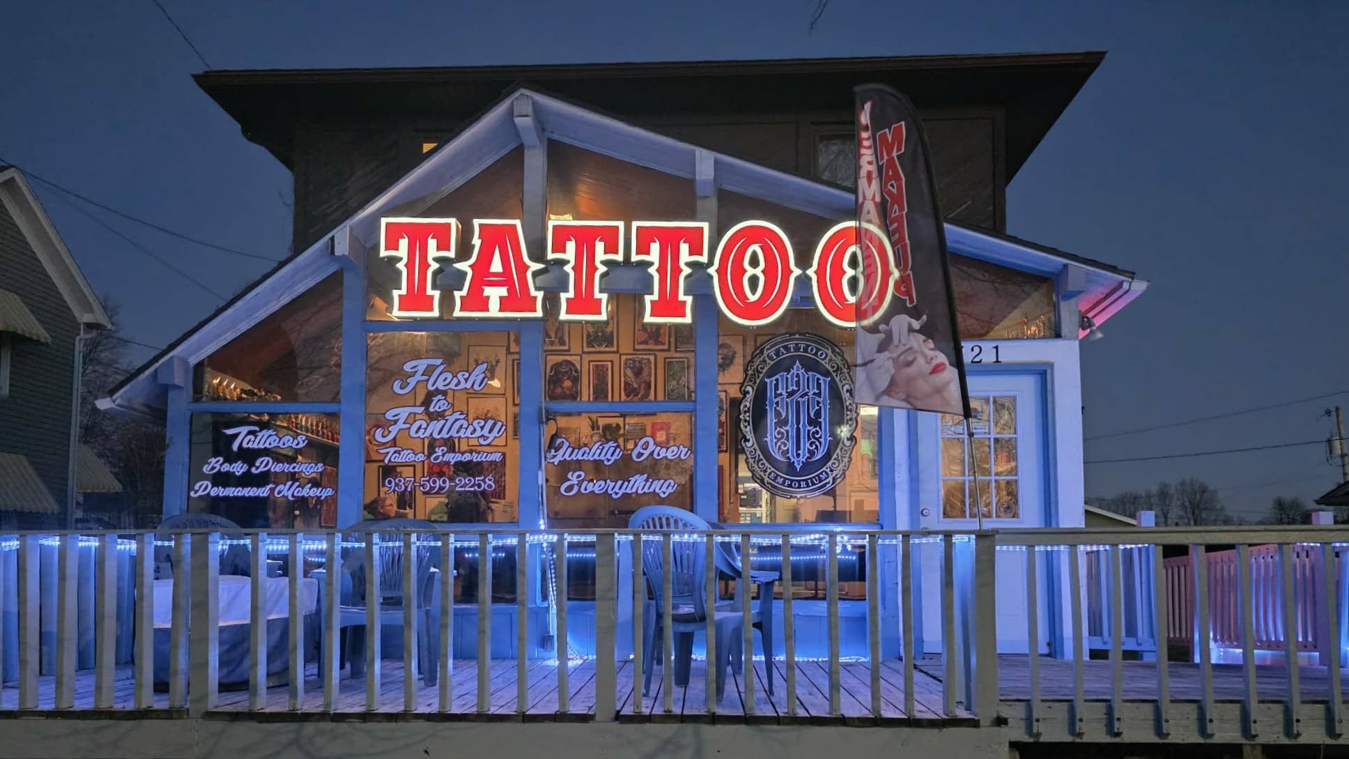 Flesh To Fantasy Tattoo Emporium in Bellefontaine, OH