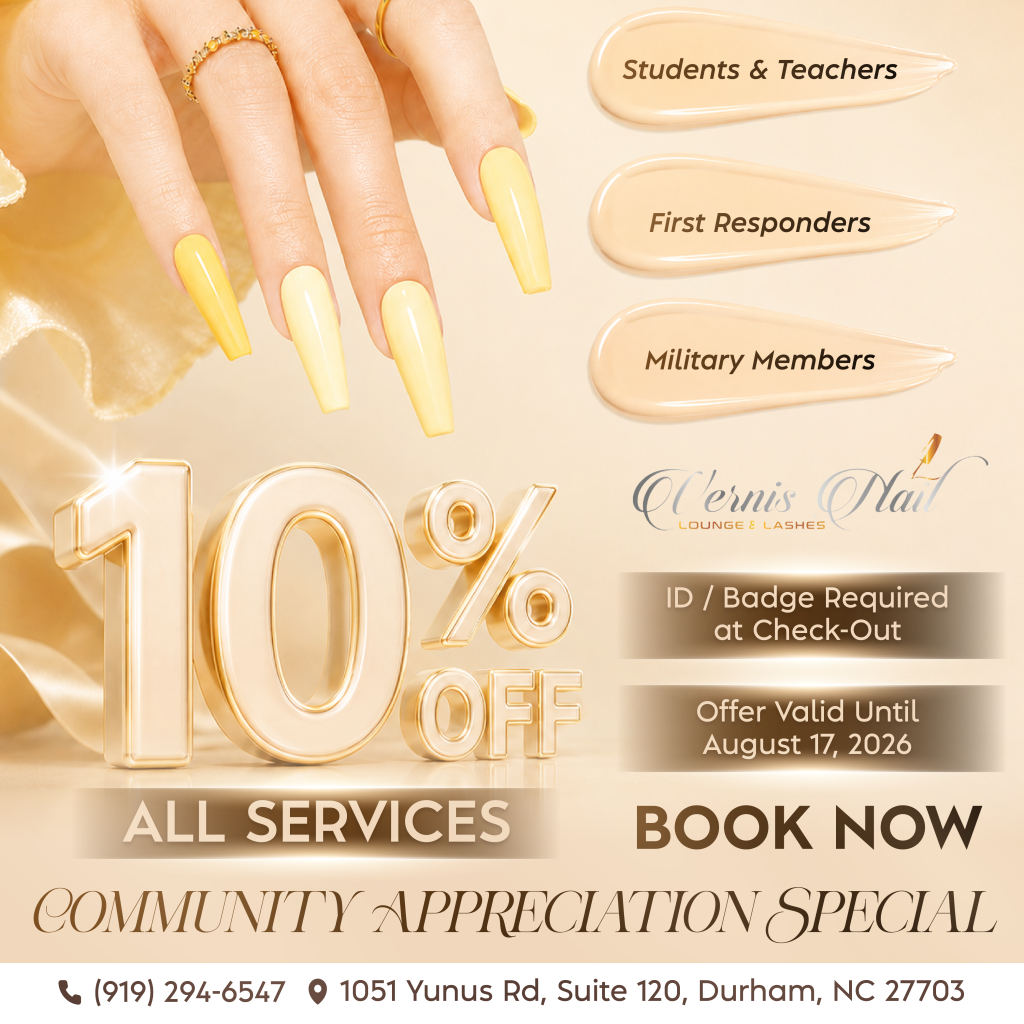 VERNIS Nail Lounge & LASHES (MENTION 15% NEW CUSTOMERS) in Durham, NC
