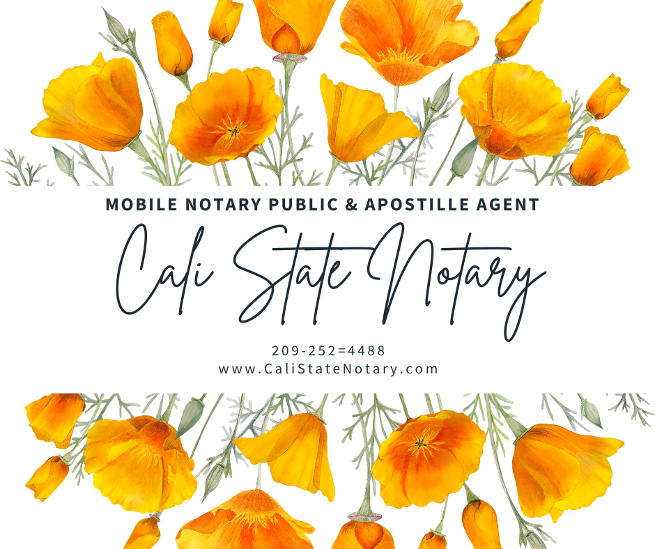 Cali State Mobile Notary & Apostille Agent in Denair, CA