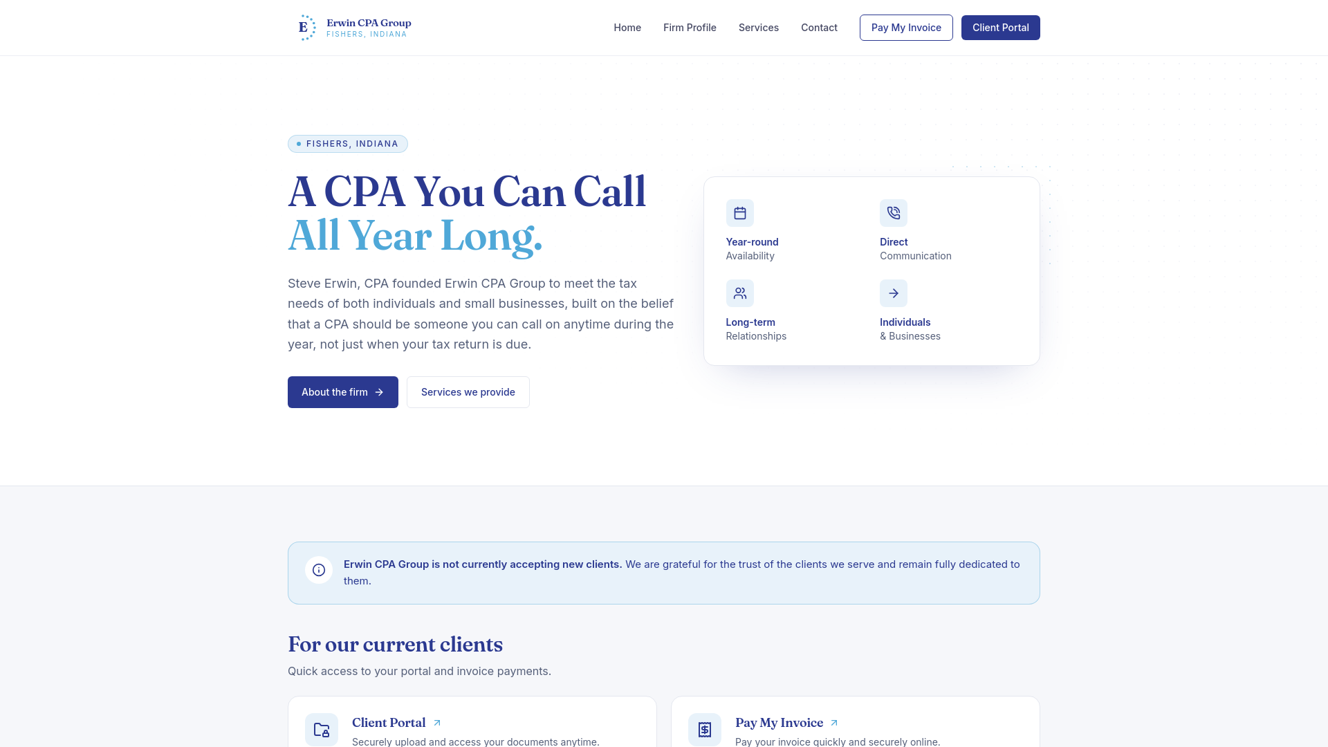 Erwin CPA Group in Fishers, IN