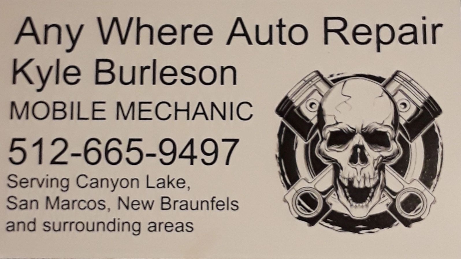 Any Where Auto Repair in Canyon Lake, TX