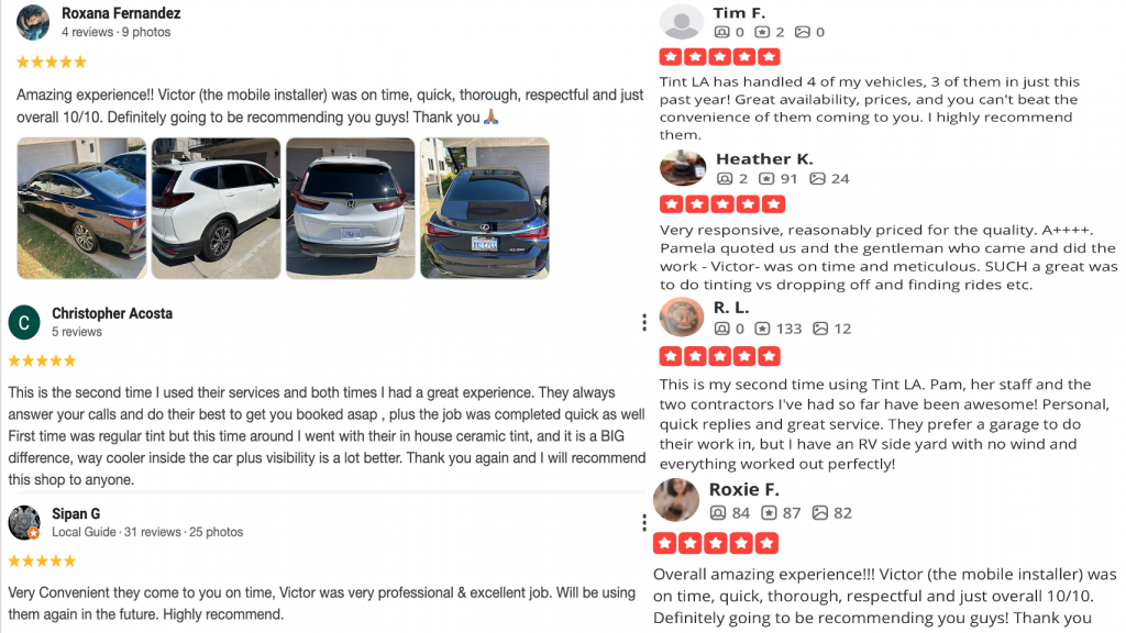 Tint LA - Mobile Window Tinting Services in La Puente, CA